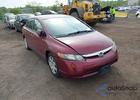 2008 Honda Civic Lx из США, поврежденный, VIN 1HGFA16518L073809